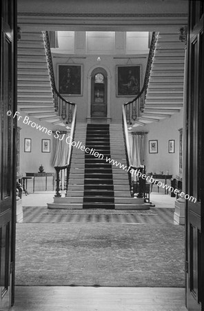 ROCKINGHAM HOUSE  GRAND STAIRCASE FROM ROUND ROOM